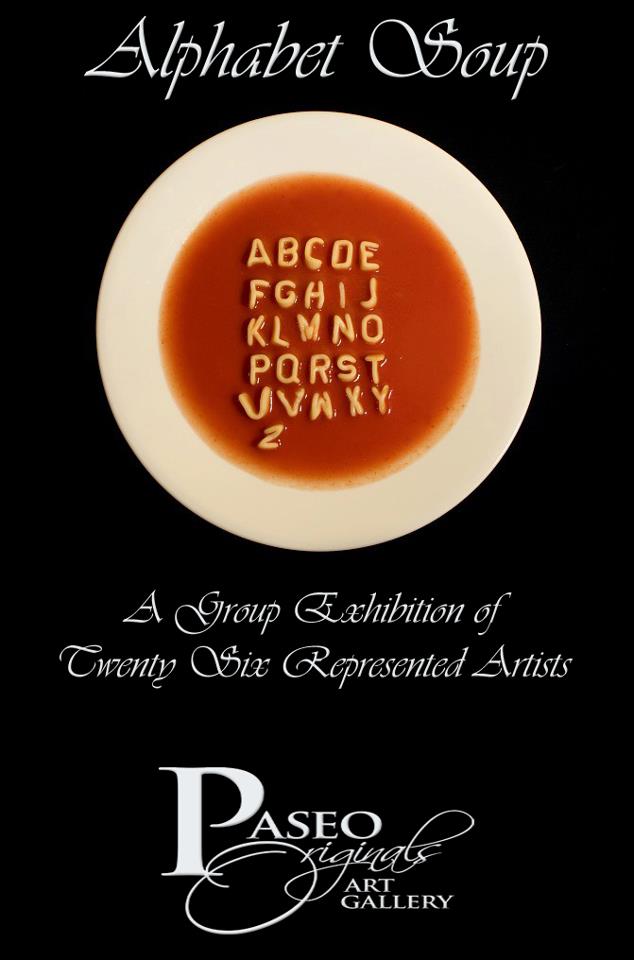 Alphabet Soup at Paseo Originals Art Gallery